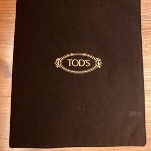 New Tod's Brown Dust Bag 15 x 12 shoes boots
